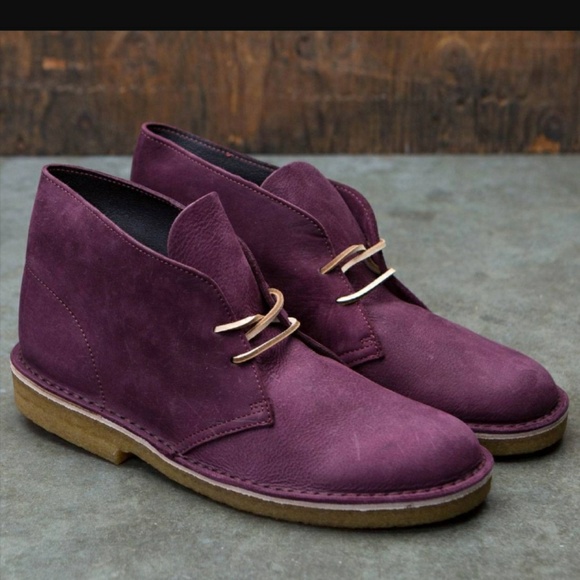 clarks bushacre 2 mens purple